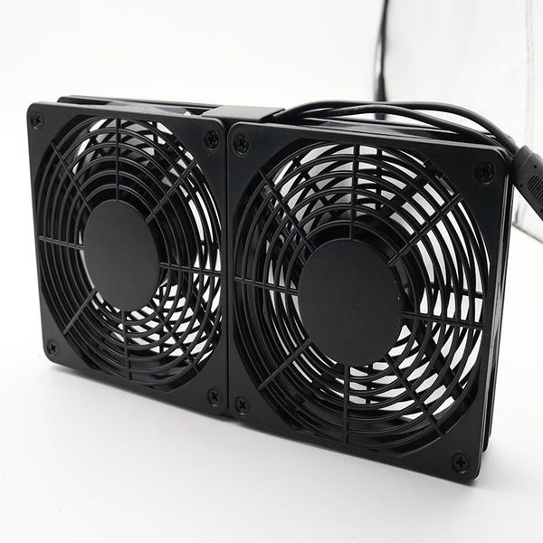 

fans & coolings router cooling fan computer tv box wireless mute dc 5v usb power supply 120mm 240mm 12cm with screw protection net