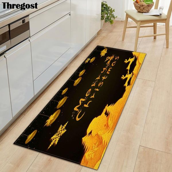 

cushion/decorative pillow thregost doormat for entrance door 3d carpet merry christmas printed mat suede microfiber soft winter shoes mats w