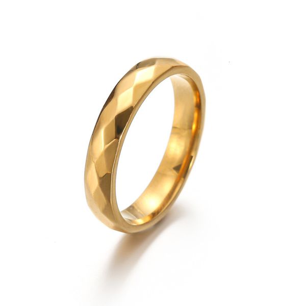 

stainless steel korean ring female personality jewelry, Black