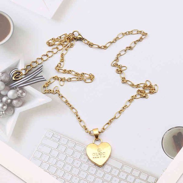 

new heart necklace simple fashion design clavicle chain accessories, Silver
