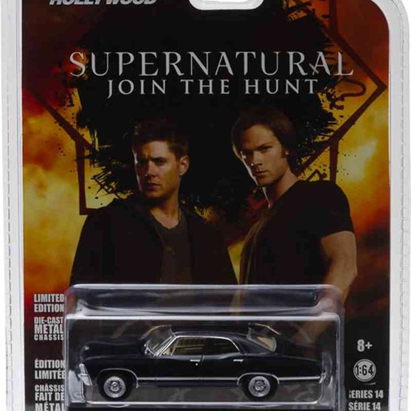 

greenlight chevrolet impala sports toy car, supernatural series, pressure molten metal, january 64, 1967