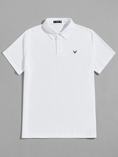 

men animal embroidered polo shirt 31uo#, White;black