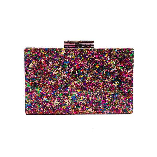 

messenger bags messenger bagswomen's acrylic colorful sequin small square dinner hand one shoulder messenger bag
