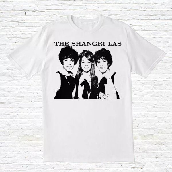 

the shangri-las t-shirt, White;black