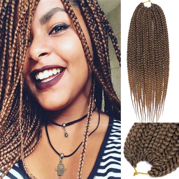 

box thick braid 24 inch 12 dirty three braids wig, Black