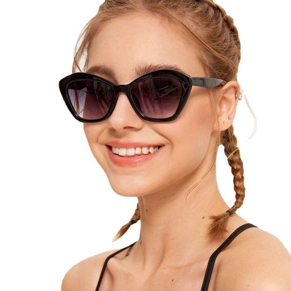 

outdoor eyewear sunglasses women fashion brand designer cat eye female gradient points sun glasses big oculos feminino de sol uv400