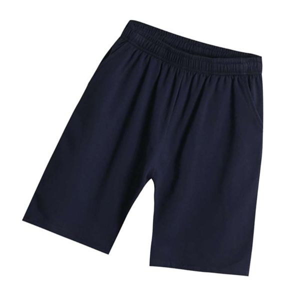 

navy summer leisure shorts cotton breathable trunks sports exercise short pants for boy - size 110cm men's swimwear