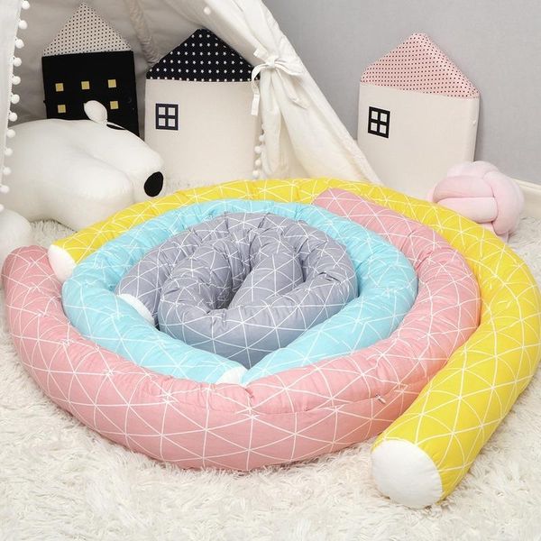 

bedding sets diamond cloud cylindrical cribs bumpers pure cotton four seasons universal children anti-collision infant bed backrest