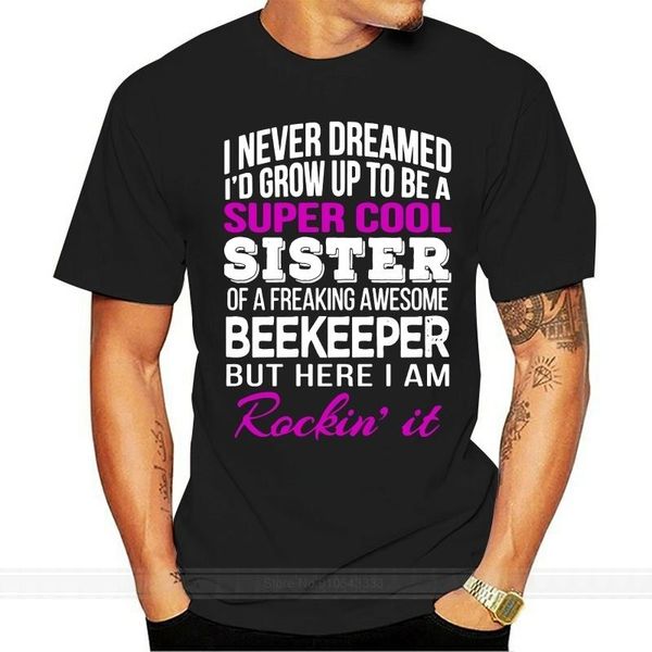 

men's t-shirts men tshirt beekeeper sister t shirt gift for of cool women t-shirt tees top, White;black