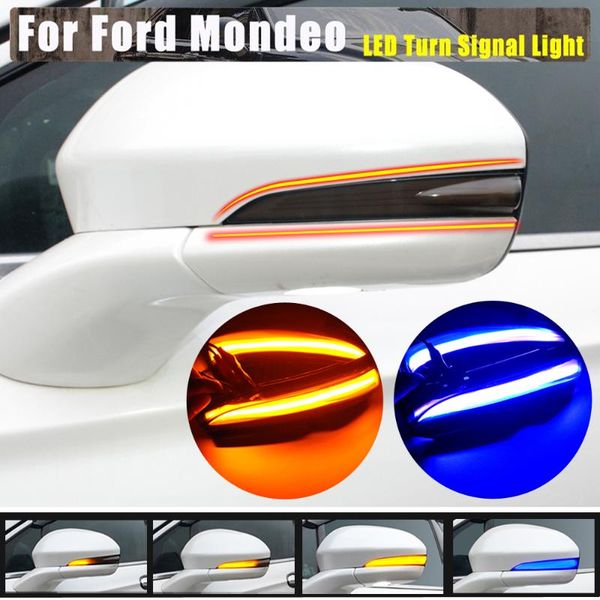 

emergency lights dynamic blinker turn signal light side rear mirror indicator lamp fit for mondeo 4th gen. (international) 2014-2021 le