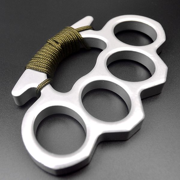 

thick gilded new mm steel brass knuckle duster color black plating silver hand tool clutch high q