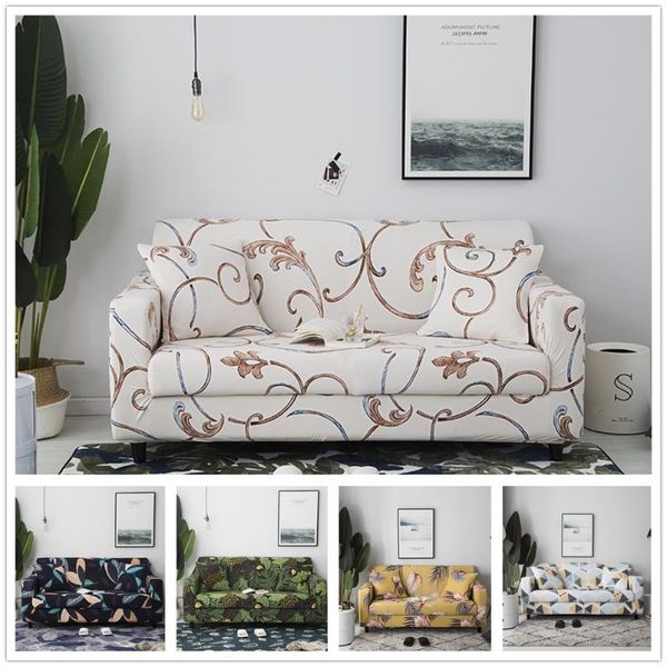 

chair covers europe leaves print l-style slipcover sofa cover all-inclusive dustproof elastic one/two/three/four-seat