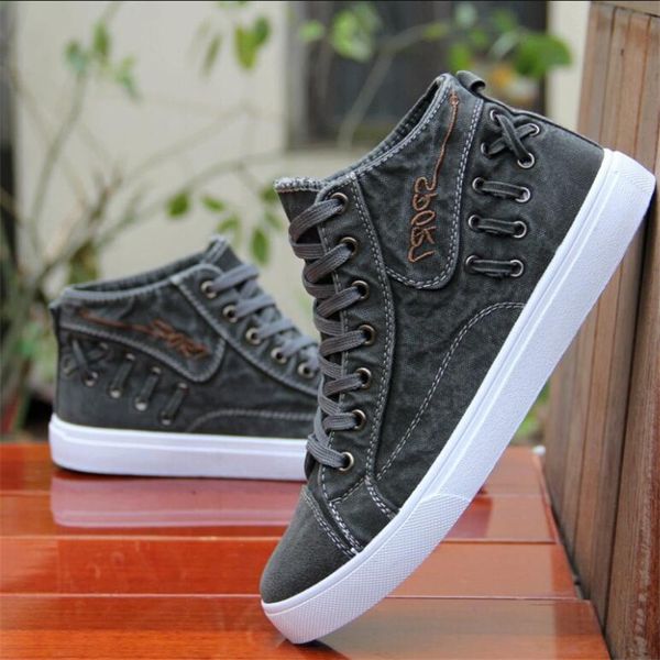 

shoe men's high-quality canvas fashion casual sports shoes 896op xymf, Black