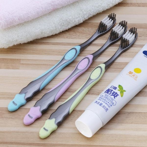 

toothbrush 1pc super hard bristles tooth brush for remove smoke blots coffee stains tool 19cm