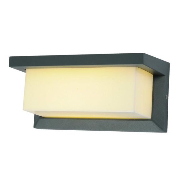 

outdoor wall lamps wholesale waterproof frosted aluminum led lamp for courtyard entrance aisle balcony deco ac 80-265v 1451