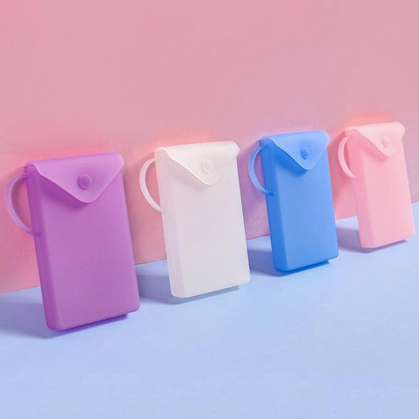 

storage bags portable mask bag silicone material face holder box dustproof case reusable facemask