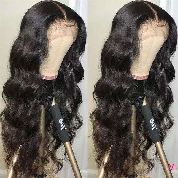 

transparent lace front 13x4 13x6 human hair wigs pre plucked brazilian body wave 360 frontal wig with baby remy1, Black;brown