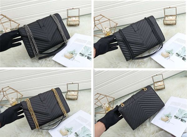 

handbags women luxurys digners bags genuine leather bag with letters woman chains msenger bagss wholale shoulder handbag