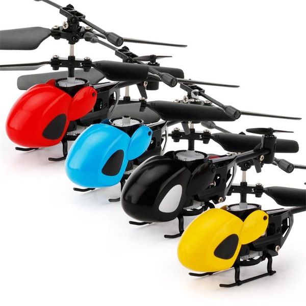 

drones 2 channels infrared handle rc helicopter mini drone qs5012 with gyroscopes airplane model cartoon intellectual toy