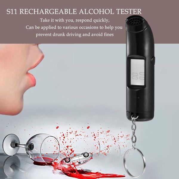 

car breathalyzer alcohol tester usb charger detection device alcoholism test