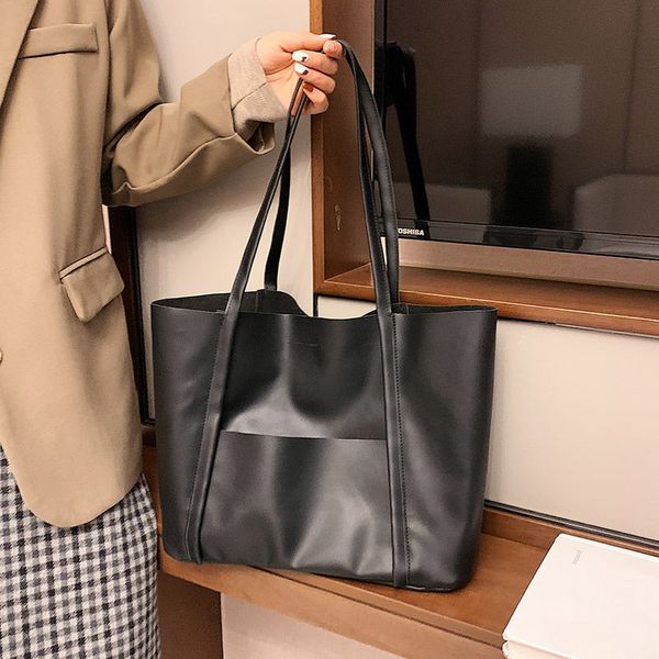 

shopping large capacity bag womens bag 2021 new popular net red womens shopping bag autumn and winter simplicity easy matching tote big
