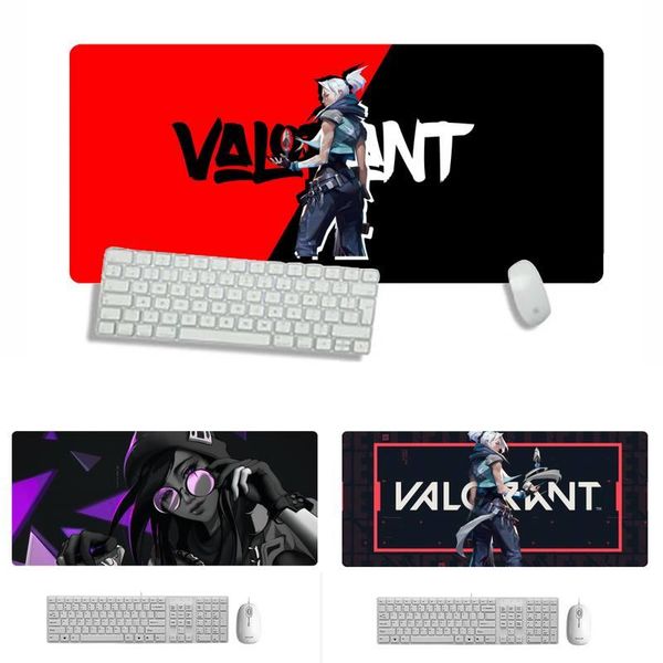 

mouse pads & wrist rests valorant large pad pc computer mat x xl xxl non-slip cushion thickness 2mm lockedge equal le
