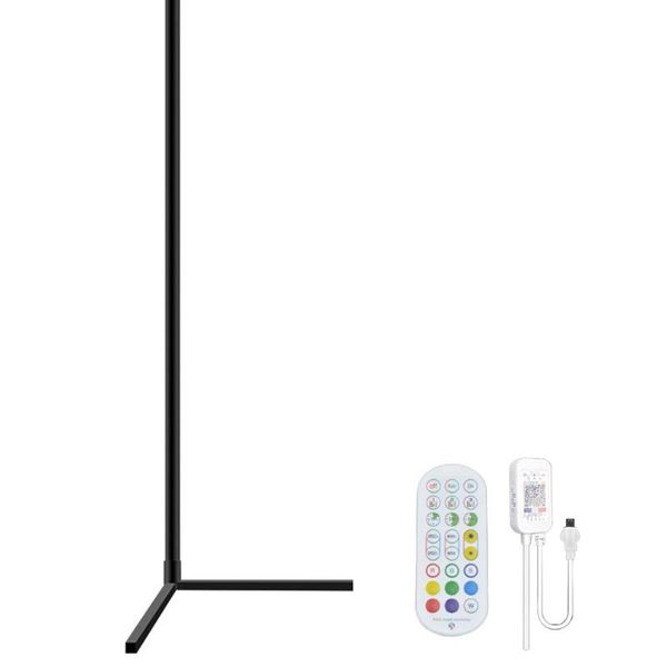 

floor lamps corner lamp rgb color dimmable changing standing with wireless romote smart app control for living room bedroom