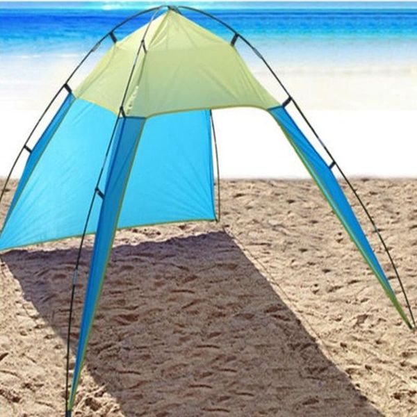 

portable ultralight outdoor sand beach tent anti-uv picnic sun shelter sunscreen uv protection awning gazebo for fishing tents and shel