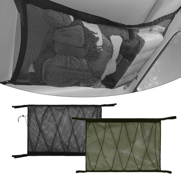 

car organizer ceiling storage net roof bag portable auto interior cargo bags sundries