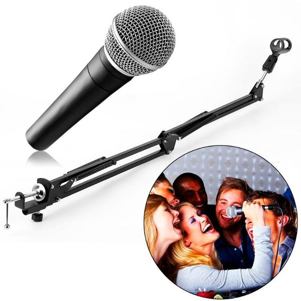 

recording microphone holder stand clip mic adjustable suspension boom table bracket with mount for micrphones microphones