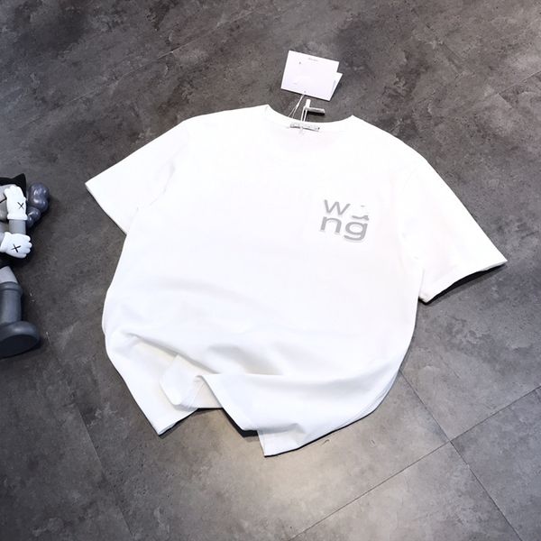 

luxury design white short t-shirt female king letter three dimensional printing round neck casual loose summer half sleeve t-shirt a1