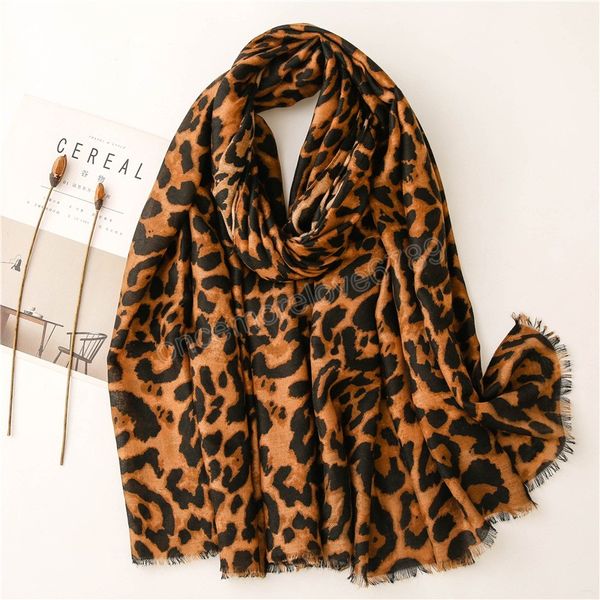 

autumn fashion leopard fringe viscose scarf lady print hijab shawls and wraps female foulards echarpe, Blue;gray
