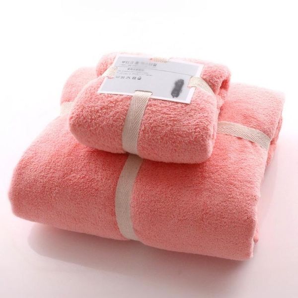 

towel 2pcs/set face towel+ bath cotton soft absorbent household travel gym sport camping swimming pool quick dry