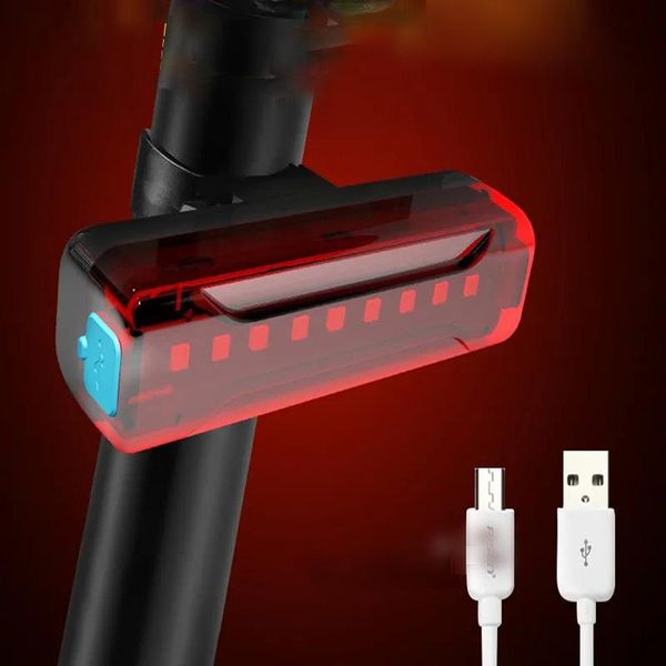 

bike lights smart sensor bicycle light usb charging cycle tail portable led warning accessories