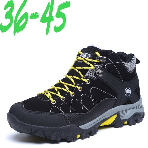 

men's winter outdoor cotton shoes leisure mountaineering plush high keep warm
