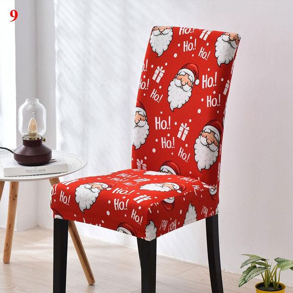 

chair covers christmas santa printed elastic stretch dining chairs slipcover kitchen seat cover claus