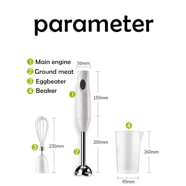 

blender baby electric mixer kitchen detachable stainless steel hand egg beater vegetable stand blend