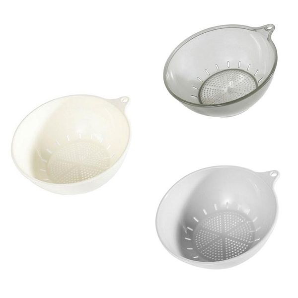 

storage baskets food grade plastic fruits bowl basket rice beans washing filter strainer sieve drainer cleaning tools