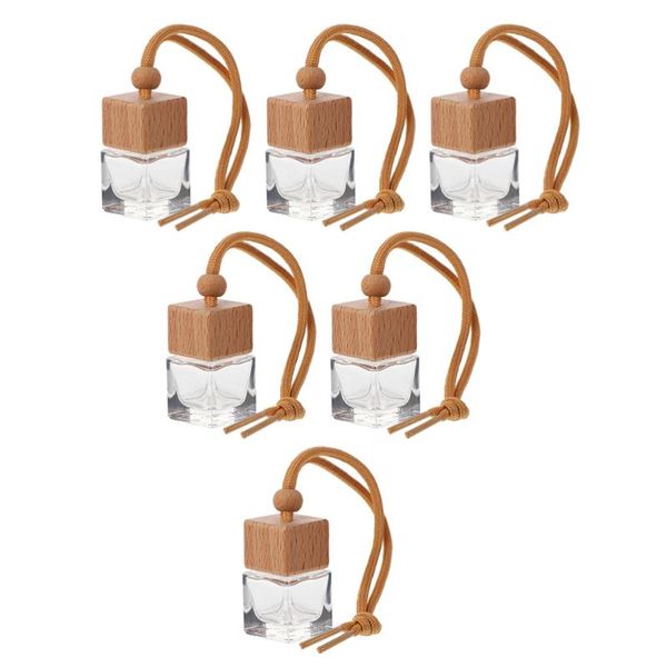 

car air freshener 6pcs hanging perfume pendant bottle automobile ornament empty