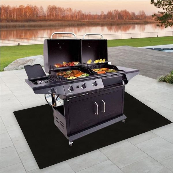 

tools & accessories fire pit deck protector grill mat heat resistant for fireplace stove fireproof patio shield bbq camping grilling
