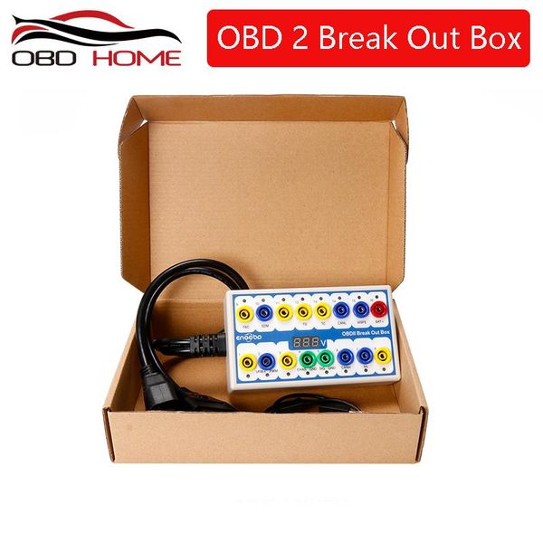 

super obdii obd2 breakout box car obd 2 break out protocol detector auto can test automotive connector car-detector diagnostic tools
