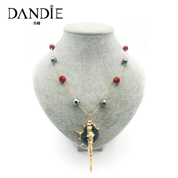 

pendant necklaces dandie fashionable personality necklace colorful metal shell chain bohemian jewelry gift for women, Silver