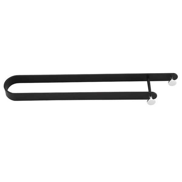 

towel holder, bathroom rail, aluminum ring, self-adhesive black for bathroom, bedroom racks
