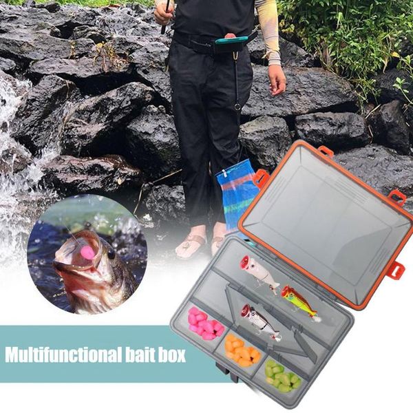 

fishing accessories tackle box detachable single layer bait tool multifunctional double sided plastic lure hook