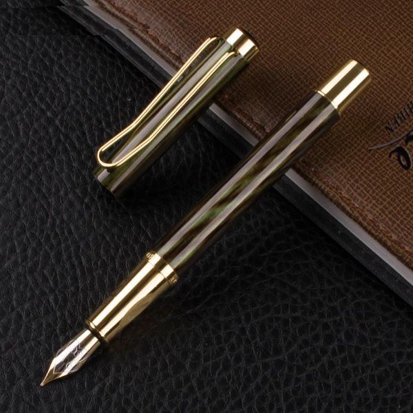 

metal ink fountain pen nib 0.5mm red blue optional for financial business pens