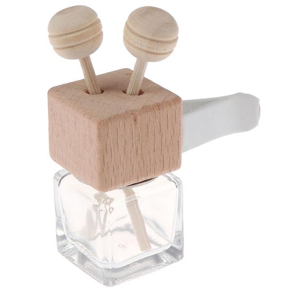

car air freshener perfume bottle pendant essential oils hanging glass clips
