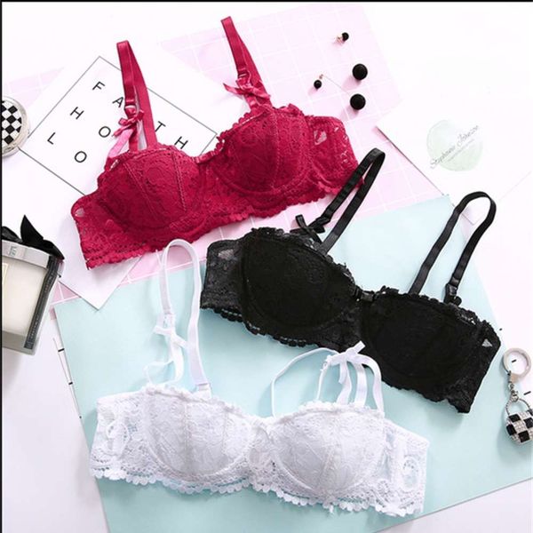 

8862# sweet lace ultra thin gathering lingerie bra suit, Red;black