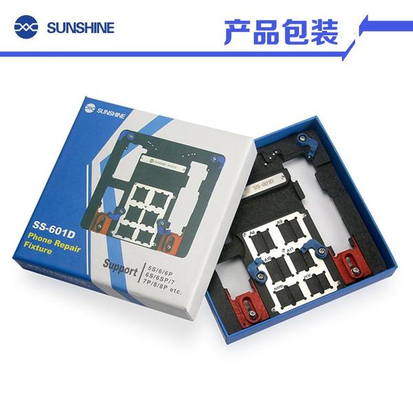 

cell phone repairing tools sunshine ss-601d pcb board fixture for ip 5 6 6p 6sp 7p 7 8p 8 motherboard positioning ic chip cpu glue removing