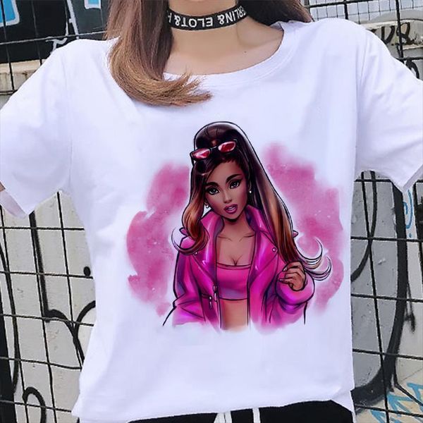 

fashion beauty printed harajuku and mens women casual slim white short sleeved summer thin section streetwear, White;black