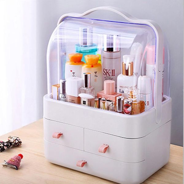 

storage boxes & bins fashion makeup holder cosmetic organizer for jewelry accessories earrings lipstick eyebrow box